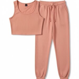 SHEIN Coral Sleeveless Jumpsuit